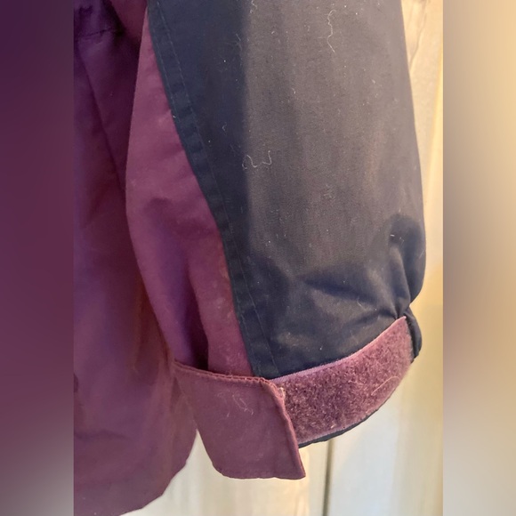 Vintage Lands’ End Colorblock Windbreaker Jacket Hooded Half Zip Size L - Picture 4 of 15